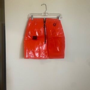 Pretty little thing leather skirt